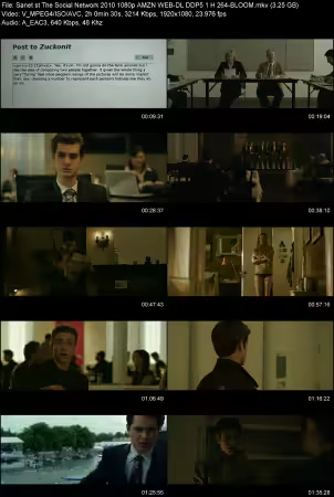 The Social Network 2010 1080p AMZN WEB-DL DDP 5.1 H264-BLOOM