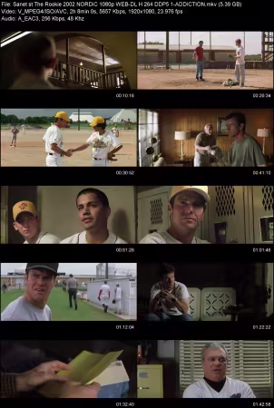 The Rookie 2002 NORDiC 1080p WEB-DL H264 DDP 5.1-ADDICTION