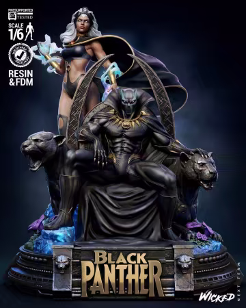 Wicked – Black Panther Diorama – 3D Print Model