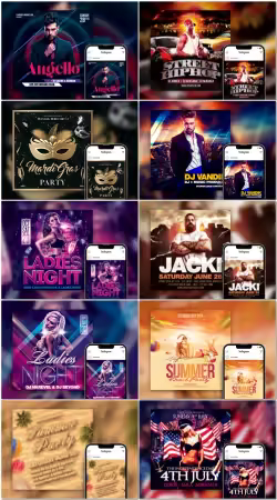 Flyer template in psd vol 43