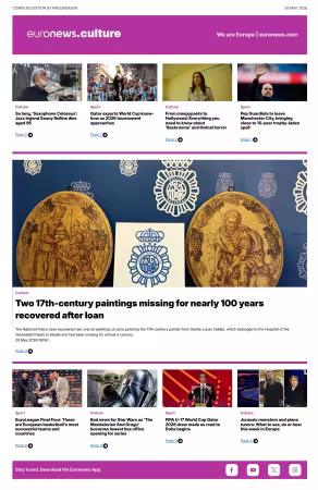 Euronews Culture and Sport Compiled Edition - 26 May 2026
