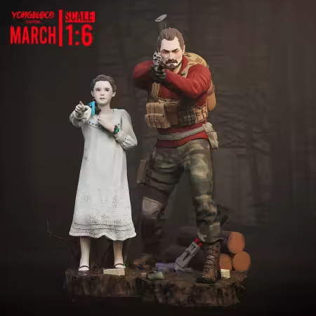 Yongblood Sculpture – Natalia Korda &amp; Barry Burton – 3D Print Model