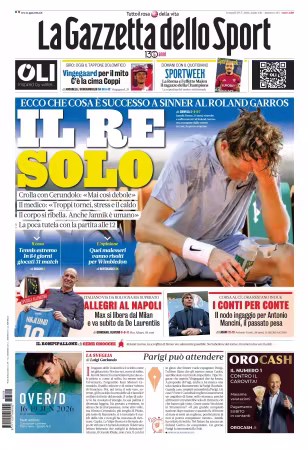 La Gazzetta dello Sport Roma - 29 maggio 2026