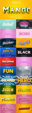 Psd text effect set vol 012