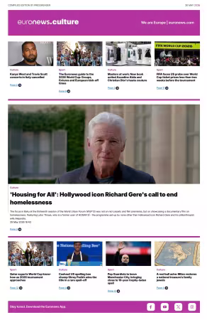 Euronews Culture and Sport Compiled Edition - 30 May 2026