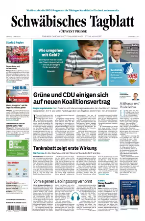 Schwabisches Tagblatt Tubinger Chronik - 2 Mai 2026