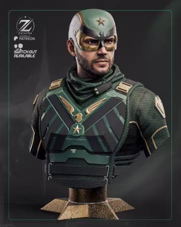 Zenith Studios – Soldier Boy Bust – 3D Print Model