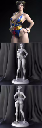 Chun-Li Suit 2 – 3D Print Model