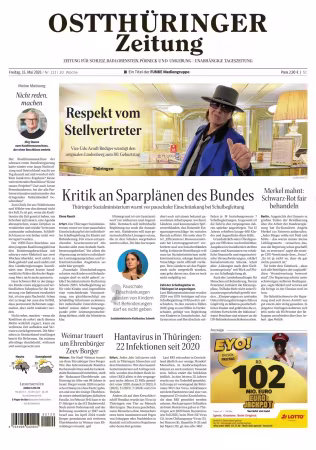 Ostthuringer Zeitung (Posneck) - 15 Mai 2026