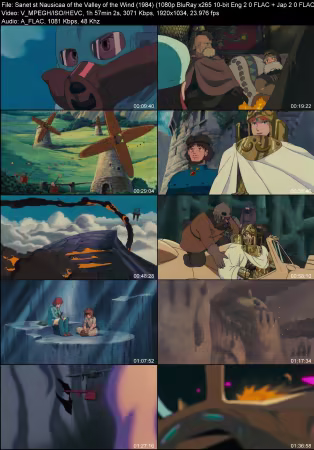 Nausicaa of the Valley of the Wind 1984 1080p BluRay x265 10-bit Eng 2.0 FLAC Jap 2.0 FLAC WeSLeY