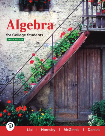 Algebra for College Students, 10th Edition