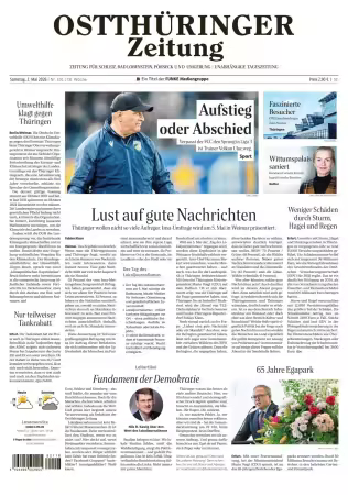 Ostthuringer Zeitung (Posneck) - 2 Mai 2026