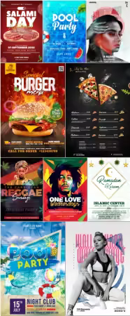Flyer template in psd vol 38