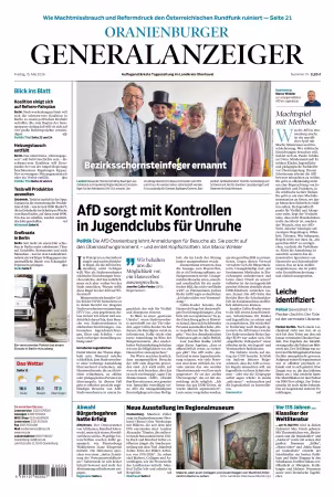 Oranienburger Generalanzeiger - 15 Mai 2026