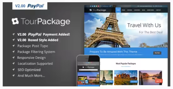 Themeforest - Tour Package v2.4.0 - Wordpress Travel/Tour Theme 5360508