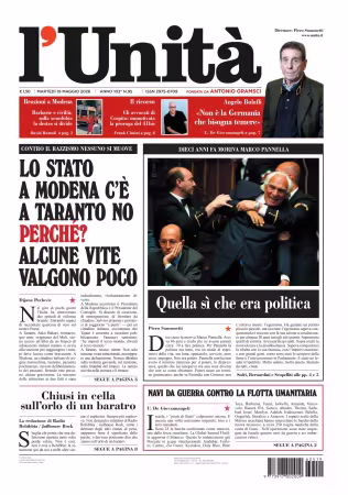 L'Unita - 19 maggio 2026