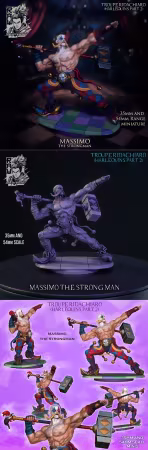 Ronin Arts Workshop – Massimo The Strongman – 3D Print Model