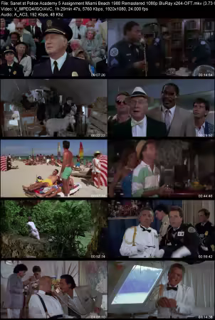 Police Academy 5 Assignment Miami Beach 1988 Remastered 1080p BluRay x264-OFT