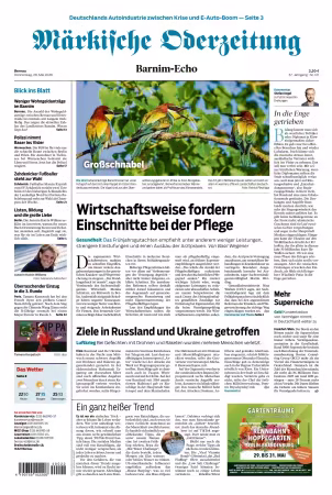 Markische Oderzeitung Bernau - 28 Mai 2026