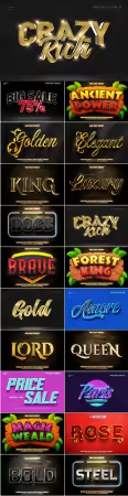 Psd text effect set vol 03