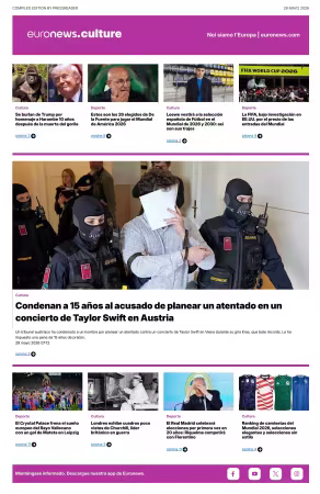 Euronews Culture and Sport (Spanish) Compiled Edition - 29 mayo 2026