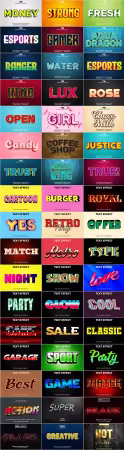 Psd text effect set vol 023