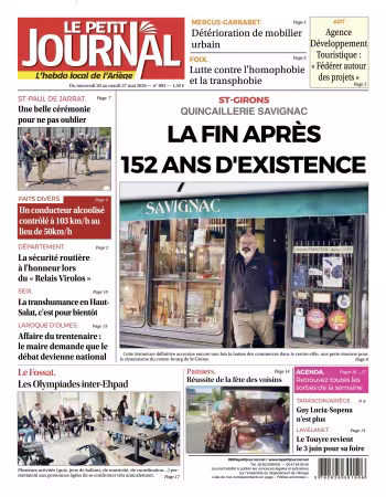 Le Petit Journal L'hebdo local de l'Ariege - 22 mai 2026