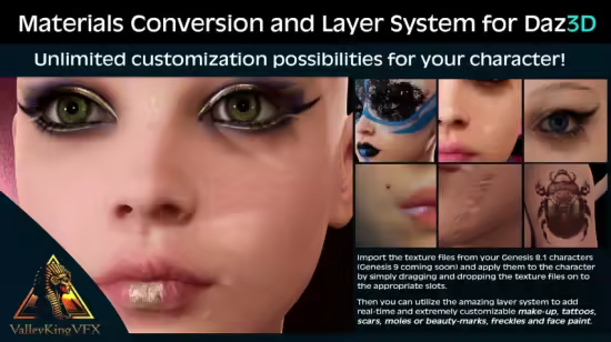 FAB - Materials Conversion and Layer System for Daz3D Imports (5.2+)