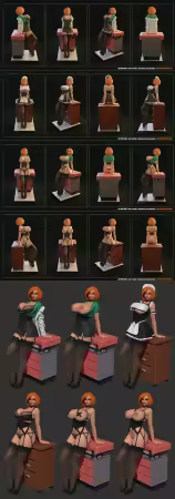 Texelion – Ann Possible – 3D Print Model