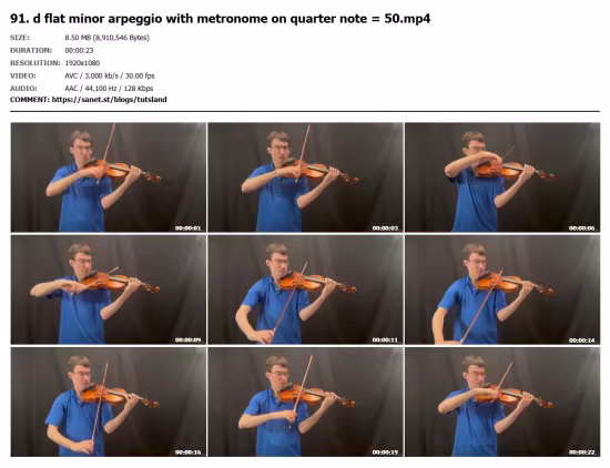 Master 2 and 3 octaves scales/arpeggios violin
