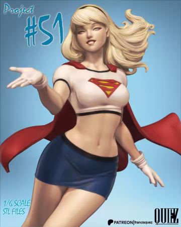 Francis Quez – Project 51 – Supergirl – 3D Print Model