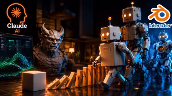 Formation Blender 5.1 et IA Claude : de zéro au robot animé