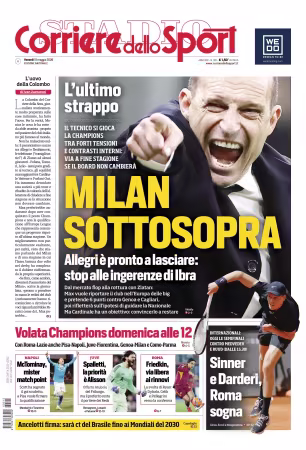 Corriere dello Sport - 15 maggio 2026