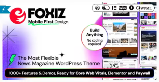 Themeforest - Foxiz v2.7.5 - WordPress Newspaper News and Magazine 34617430