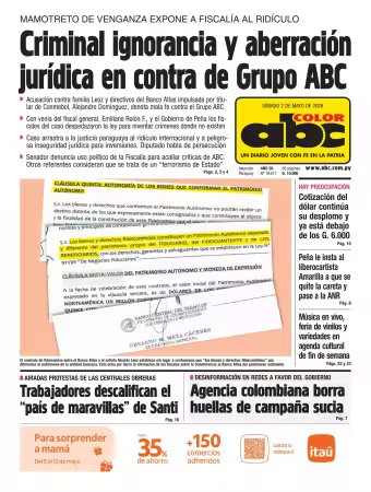 ABC Color - 2 mayo 2026