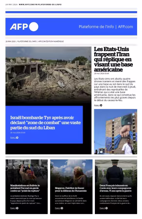 AFP - 28 mai 2026