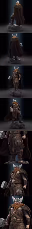 Thor – The God of Thunder Digital Statue – 3D Print Model