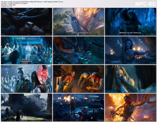 Avatar Fire and Ash 2025 BluRay 1080p DDP Atmos 5.1 x264-hallowed