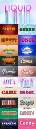 Psd text effect set vol 034