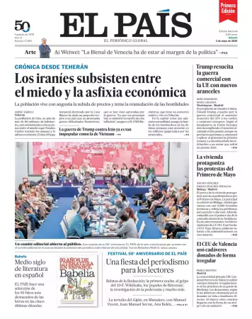 EL PAIS primera edicion - 2 mayo 2026