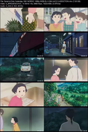 Only Yesterday 1991 NORDiC 1080p WEB-DL H 264 AAC 2.0-ADDICTION