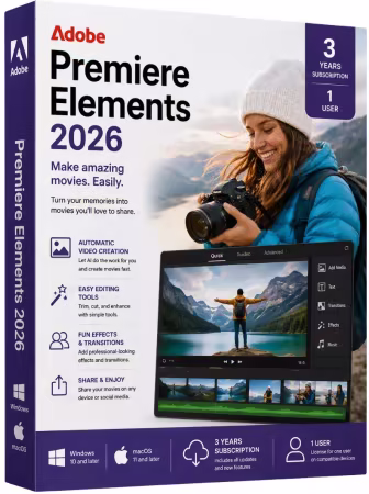 Adobe Premiere Elements 2026 v26.3 (x64) Multilingual