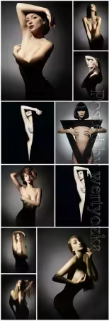 Luxury women in lingerie posing stock photo vol 12
