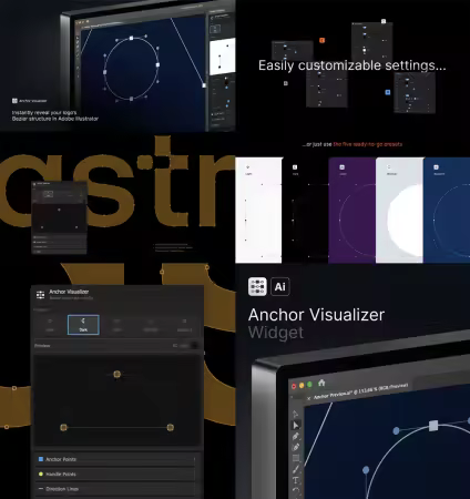 Anchor Visualizer - Bezier Structure Plugin for Illustrator