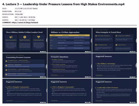 Military Leadership for Modern Organisations