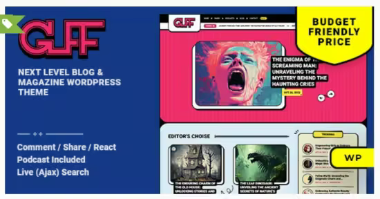 Themeforest - Guff v1.0.4 - Personal Blog &amp; Magazine WordPress Theme 49300812