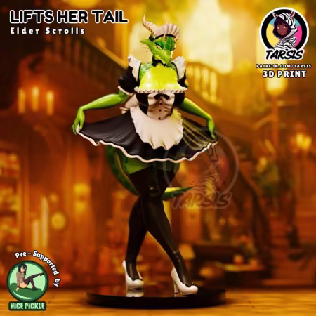 Lifts Her Tail – 3D Print Model