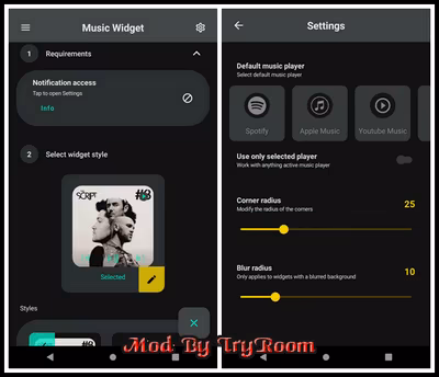 Music Widget Android v3.09a