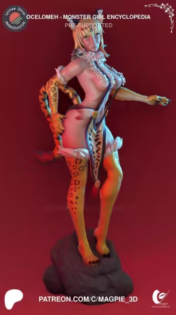 Magpie 3D – Ocelomeh Monster Girl Encyclopedia – 3D Print Model