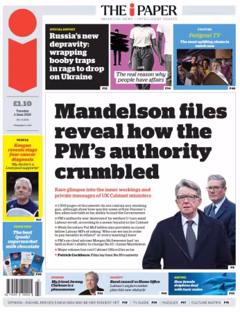 The i Newspaper - 02 June 2026
